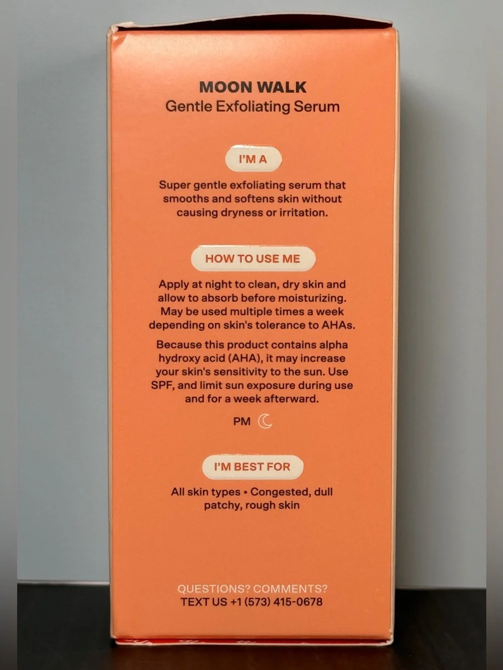 Bubble Skincare Moon Walk Gentle Exfoliating Serum NIB 30 ml / 1 fl oz - Picture 2 of 3
